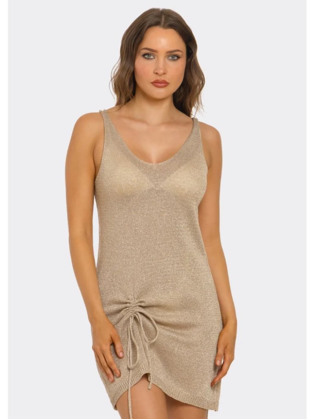 Sandy Shore Mini Swim Cover Up Dress
